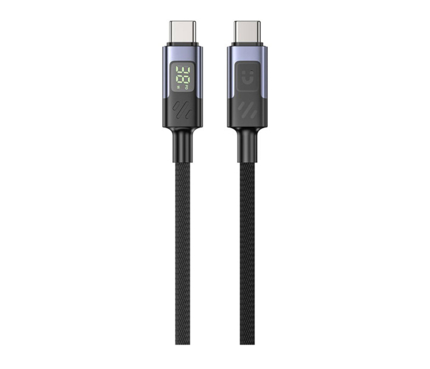 Unitek Przewód USB-C PD 60W z wyświetlaczem 1m z oplotem - 1455226 - zdjęcie